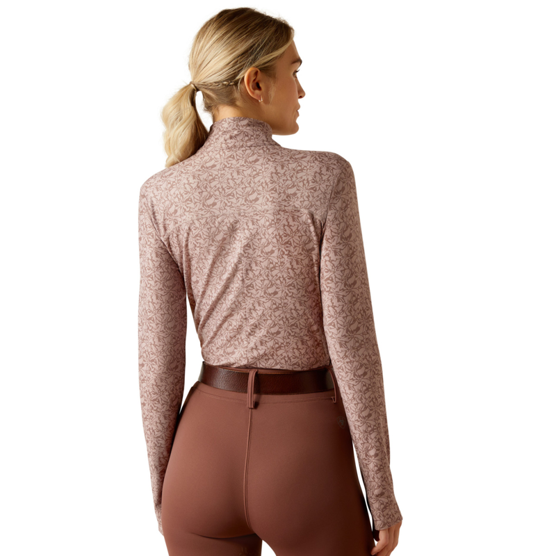 Ariat Women's Lowell 3.0 1/4 Zip Base Layer - Abstract Floral-1