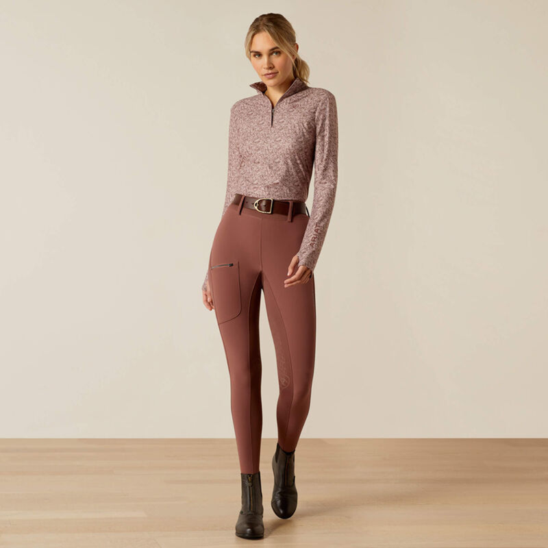 Ariat Women's Lowell 3.0 1/4 Zip Base Layer - Abstract Floral-3