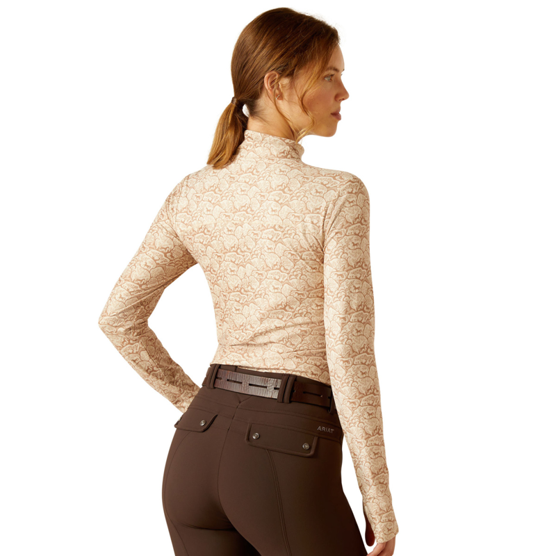 Ariat Women's Lowell 3.0 1/4 Zip Base Layer - Land Of Horses-1