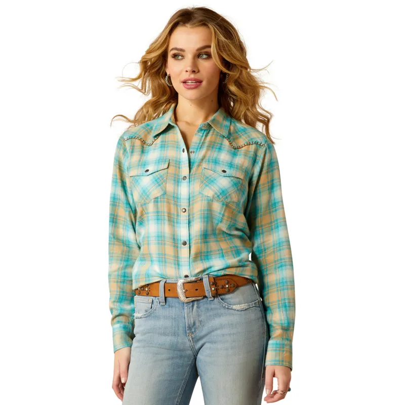 Ariat Women's Roping Plaid Shirt - Breeze Plaid