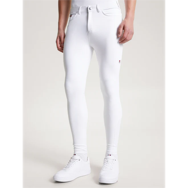 Tommy Hilfiger Men's Geneva All Year Competition Breeches Full Grip - Optic White-4