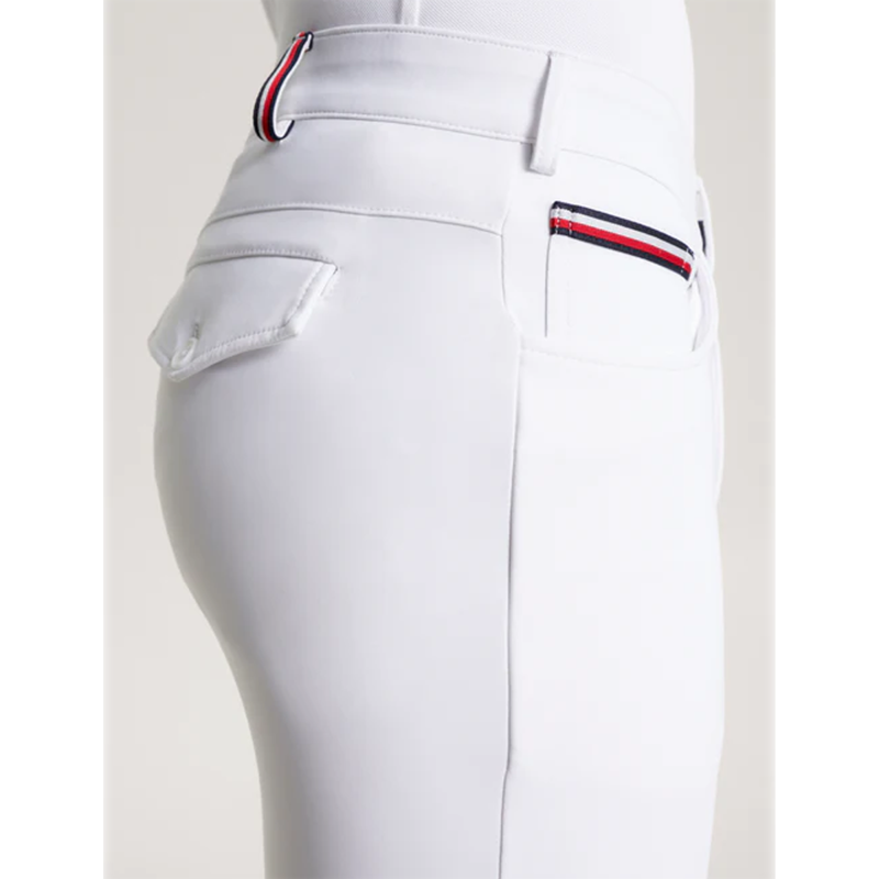 Tommy Hilfiger Men's Geneva All Year Competition Breeches Knee Grip - Optic White-3
