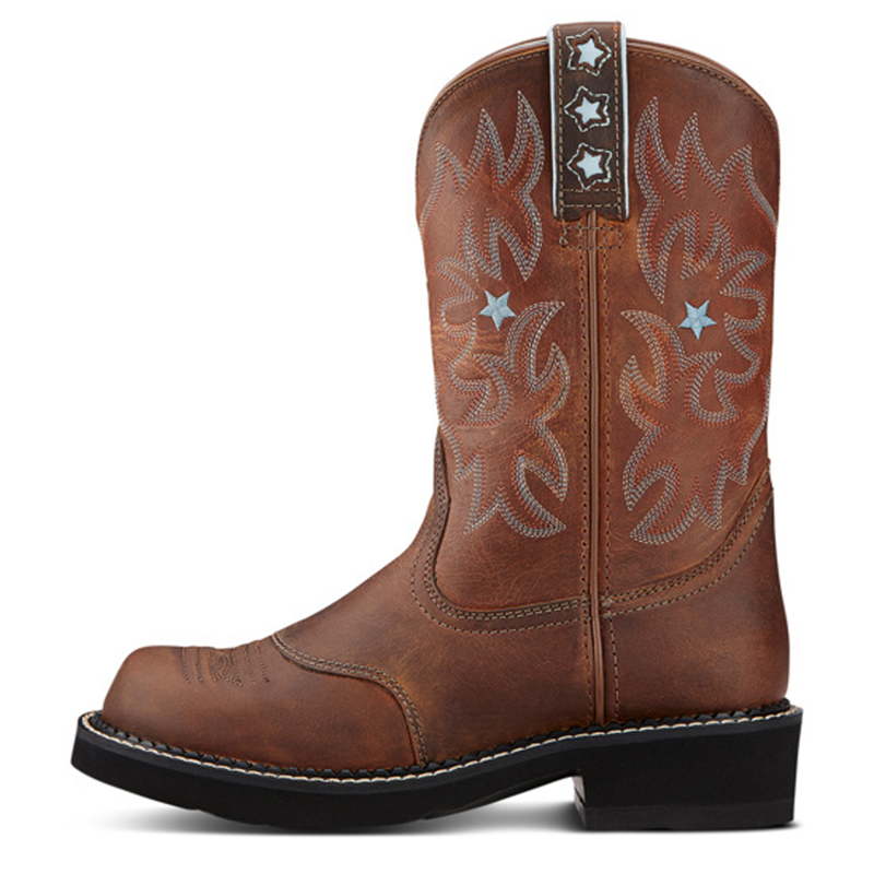 Ariat Women's Probaby Western Boot - Driftwood Brown-1