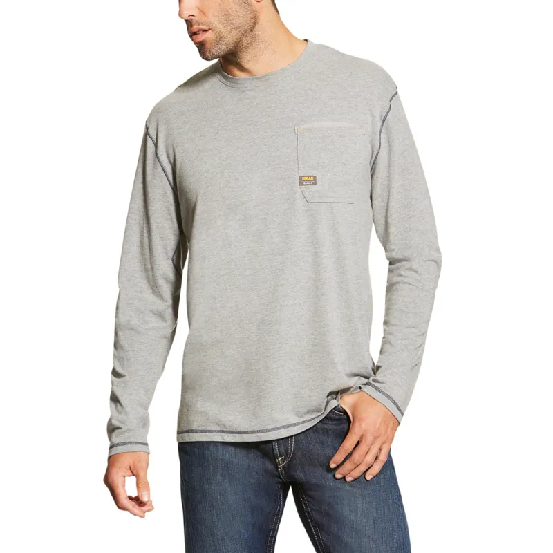 Ariat Men's Rebar Workman T-Shirt - Heather Grey