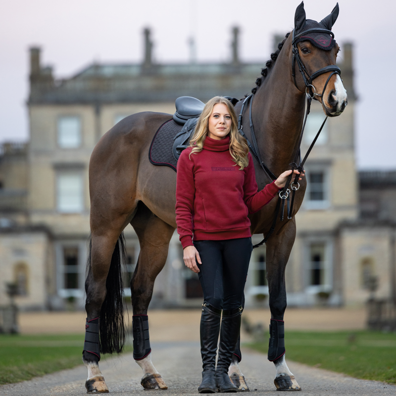 LeMieux Adele Funnel Neck Sweat - Ember-6