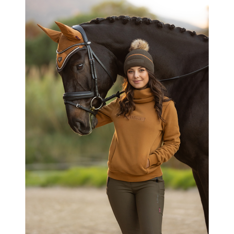 LeMieux Adele Funnel Neck Sweat - Ginger-6