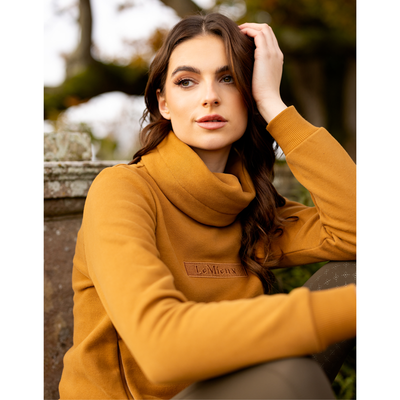 LeMieux Adele Funnel Neck Sweat - Ginger-5