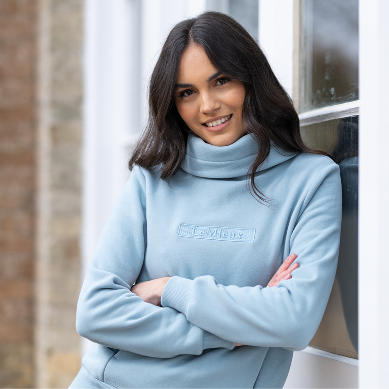 LeMieux Adele Funnel Neck Sweat - Glacier-6