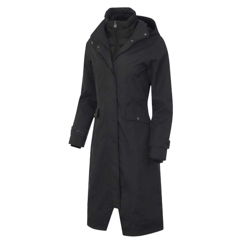 LeMieux Amelie Waterproof Lightweight Riding Coat - Black-2