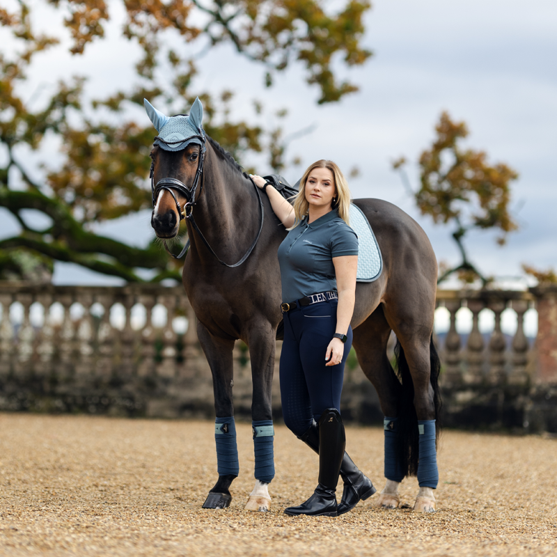LeMieux Classique Polo Shirt - Petrol-5