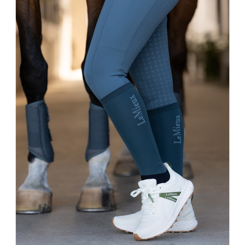 LeMieux Competition Socks 2 Pack - Petrol-1
