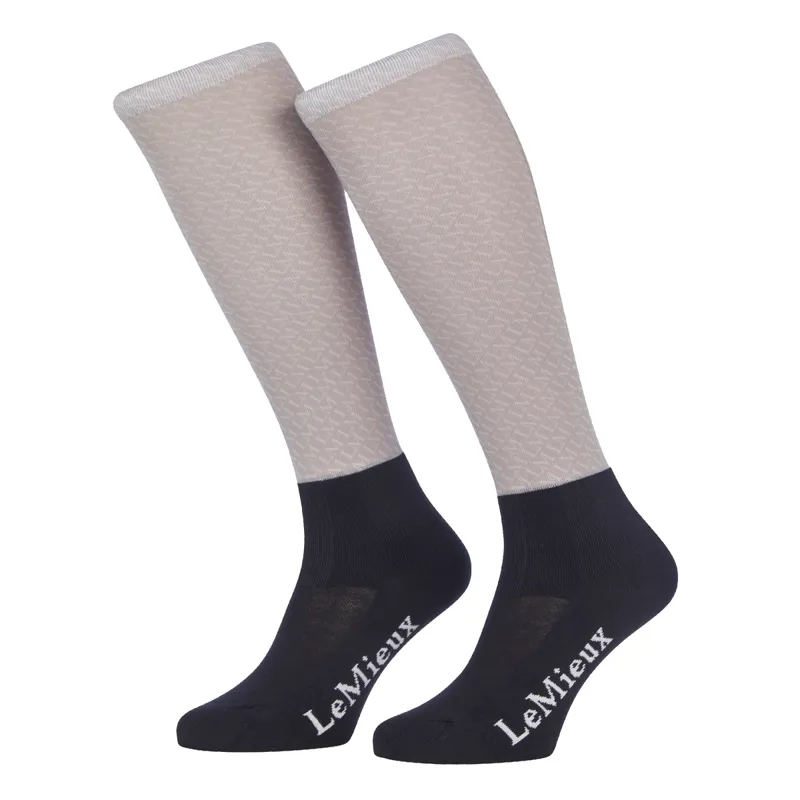 LeMieux Adult Footsie Socks - Faith Ash