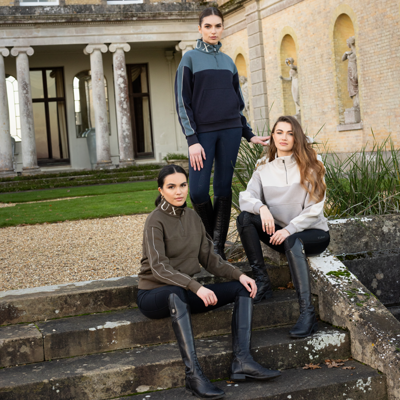 LeMieux Ladies Kali Quarter Zip Sweat - Alpine-6