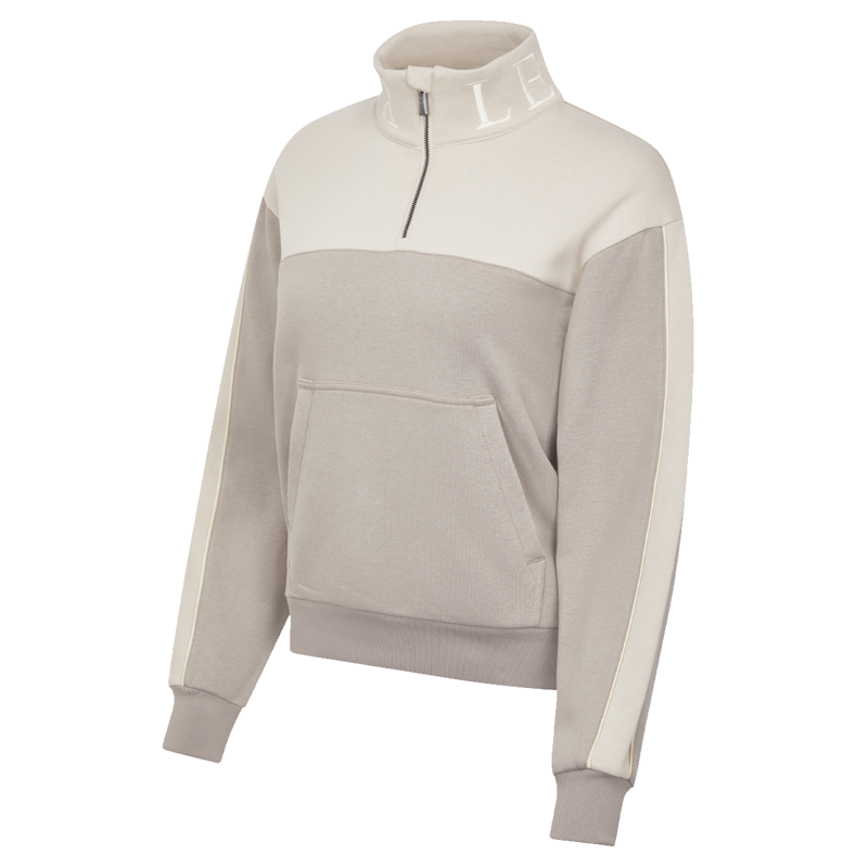 LeMieux Ladies Kali Quarter Zip Sweat - Ash/Stone-2