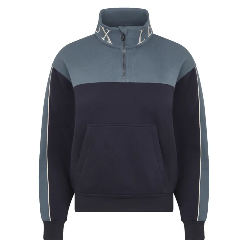 LeMieux Ladies Kali Quarter Zip Sweat - Navy/Petrol