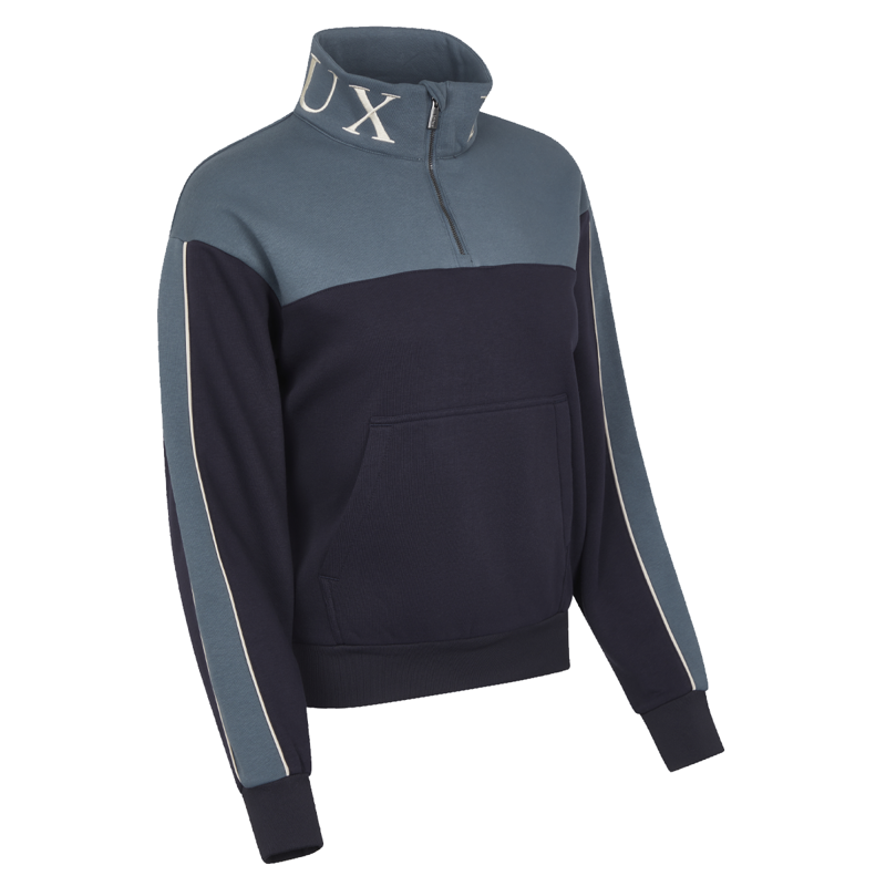 LeMieux Ladies Kali Quarter Zip Sweat - Navy/Petrol-1