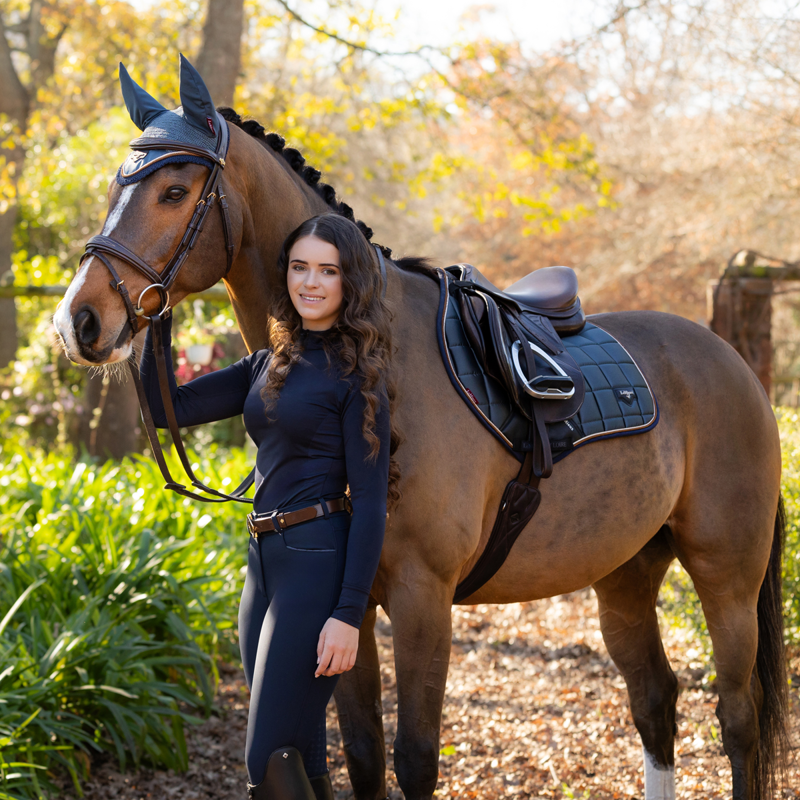 LeMieux Loire Fly Hood - Petrol-4