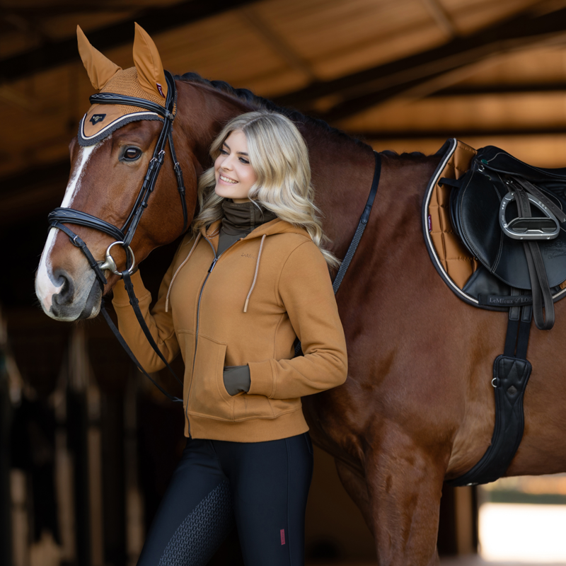 LeMieux Loire Fly Hood - Ginger-2