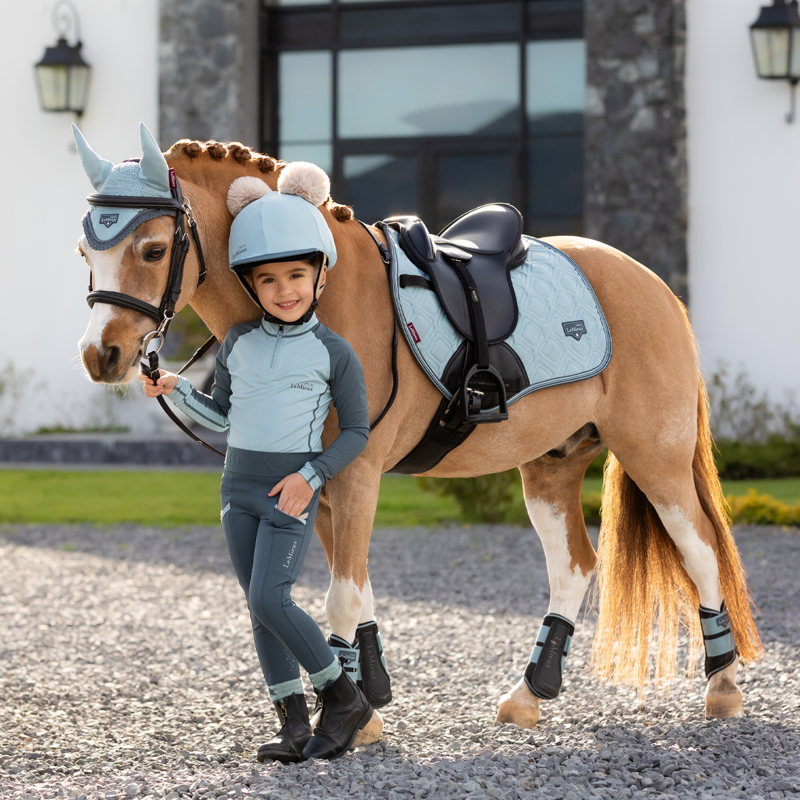 LeMieux Mini Brushing Boots - Glacier-5