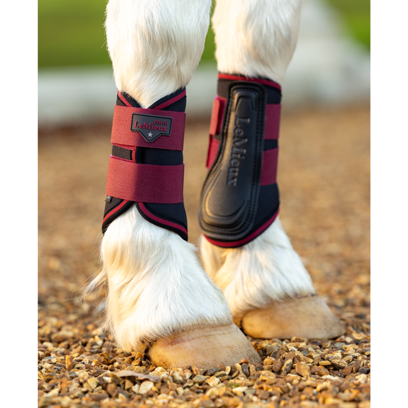 LeMieux Mini Brushing Boots - Ember-3