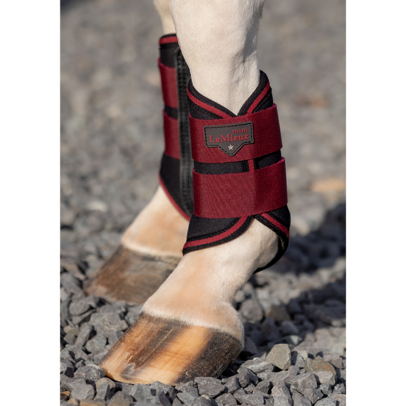 LeMieux Mini Brushing Boots - Ember-4