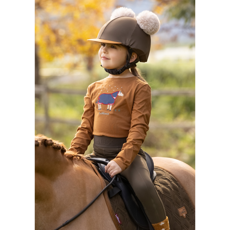 LeMieux Mini Jessie Long Sleeve Top  - Ginger-3