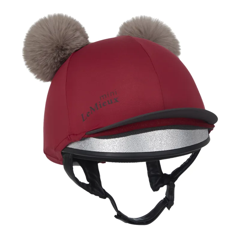 LeMieux Mini Double Pom Hat Silk - Ember