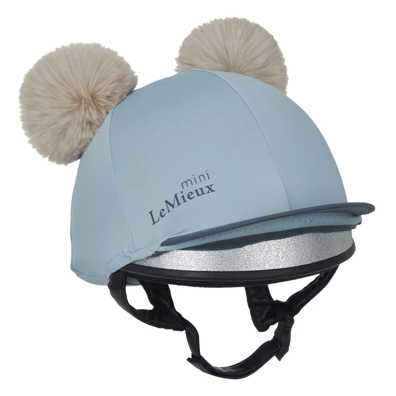 LeMieux Mini Double Pom Hat Silk - Glacier