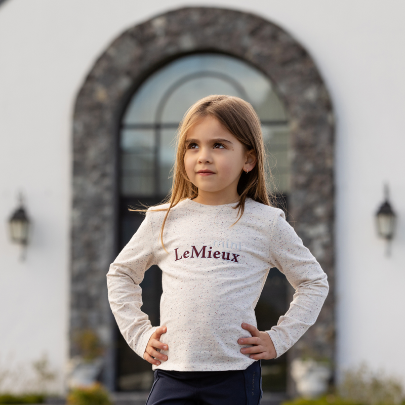 LeMieux Mini Jessie Long Sleeve Top - Ecru-3