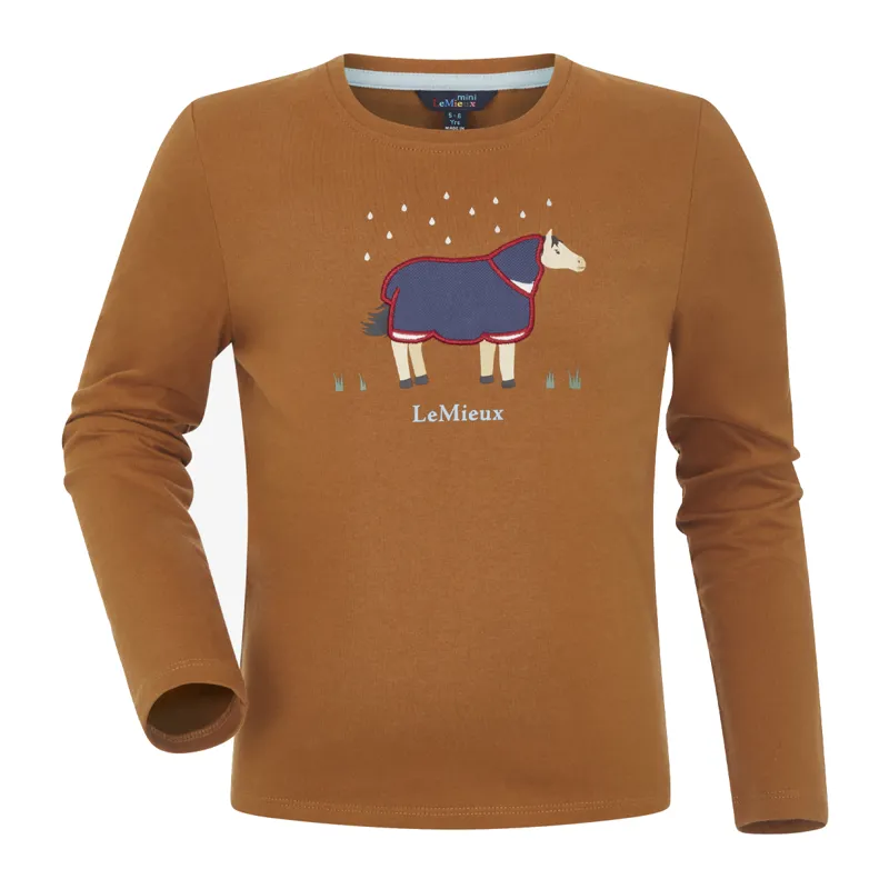 LeMieux Mini Jessie Long Sleeve Top  - Ginger