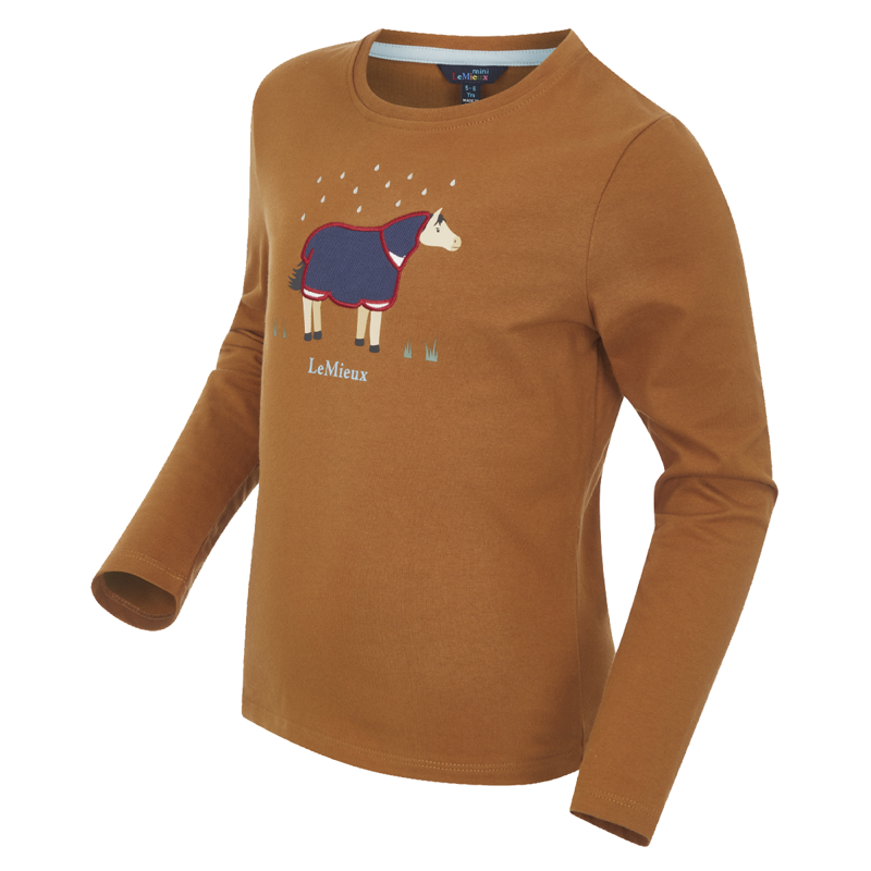 LeMieux Mini Jessie Long Sleeve Top  - Ginger-1