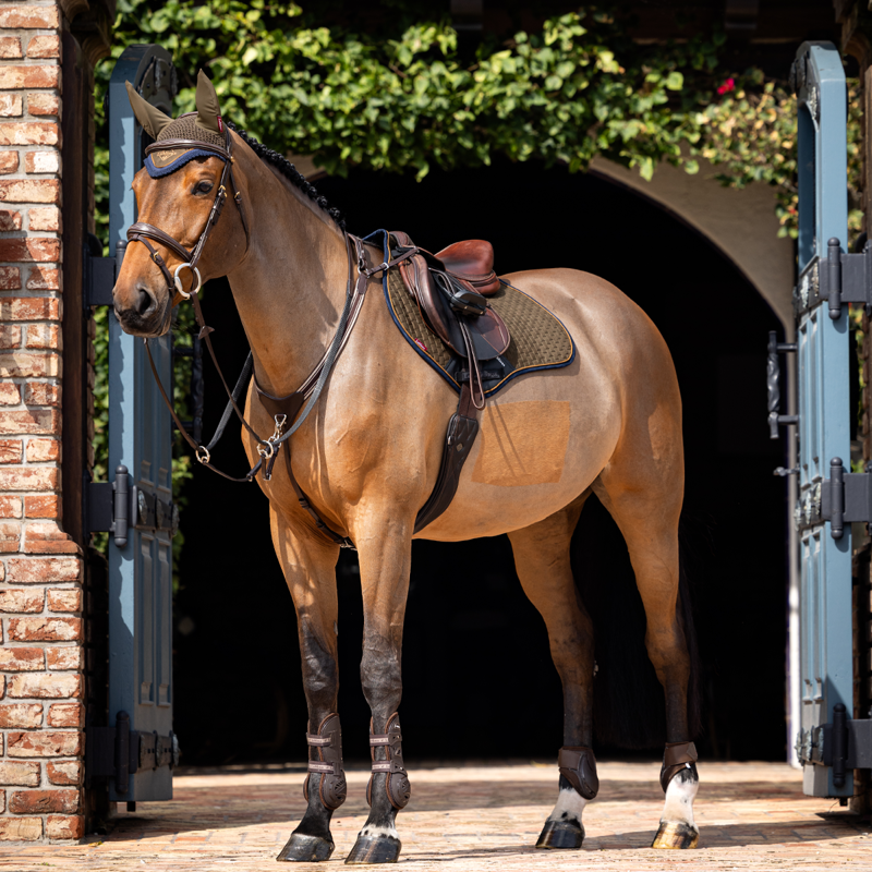 LeMieux Suede Close Contact Square - Alpine-1