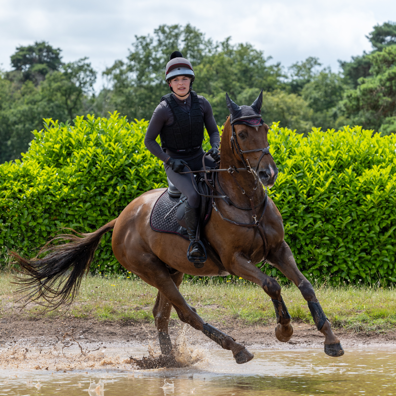 LeMieux Suede Close Contact Square - Cinder-6