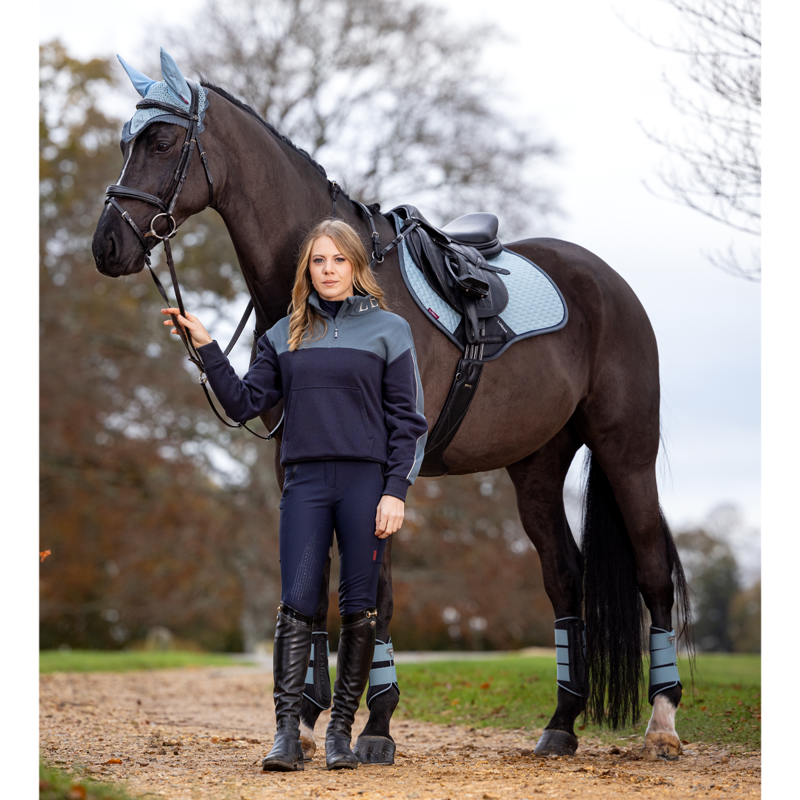 LeMieux Suede Close Contact Square - Glacier-2