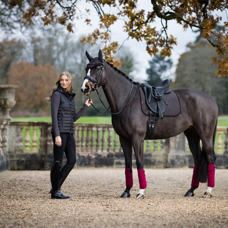 LeMieux Suede Dressage Square - Cinder-2
