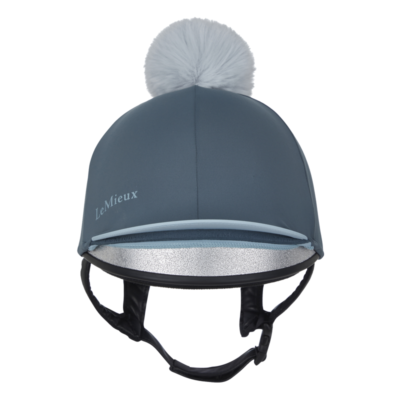 LeMieux Pom Hat Silk - Petrol-1