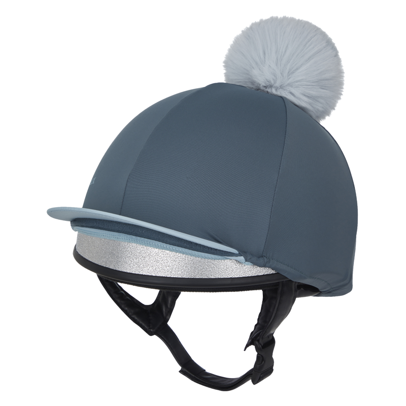 LeMieux Pom Hat Silk - Petrol-2