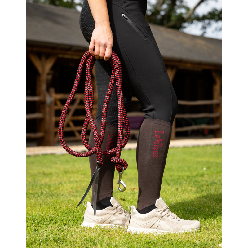 LeMieux Training Leadrope - Black/Red-1