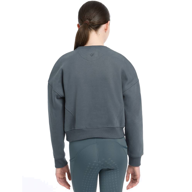 LeMieux Young Rider Clea Crew - Petrol-1