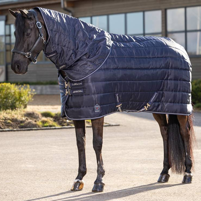 LeMieux Arika Stable-Tek 200g Neck Cover - Navy-1