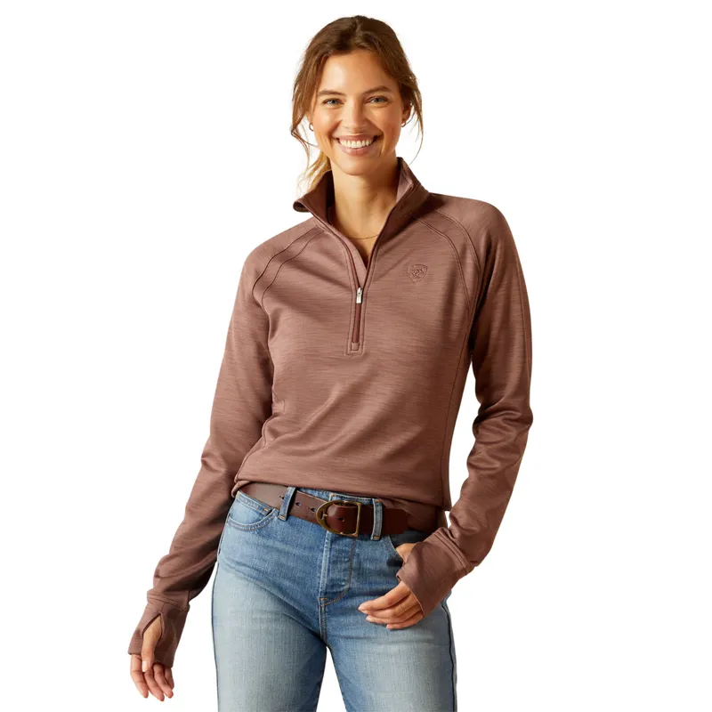 Ariat Women's Tek Team 1/2 Zip Sweatshirt - Twilight Mauve