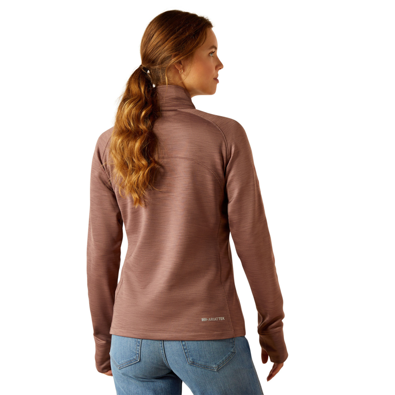 Ariat Women's Tek Team 1/2 Zip Sweatshirt - Twilight Mauve-1
