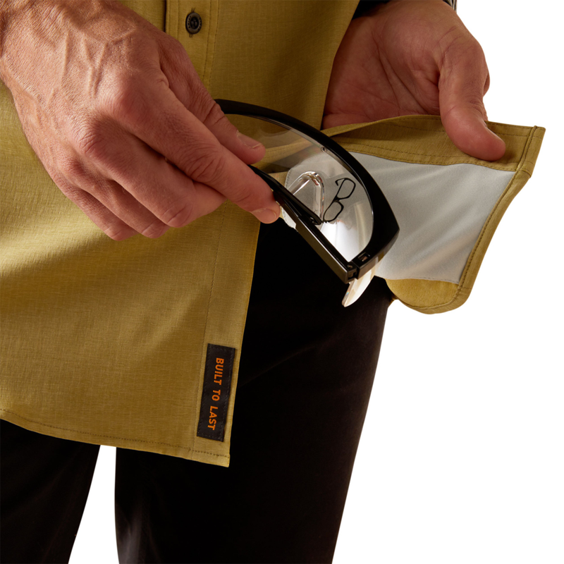 Ariat Men's Rebar Made Tough VentTEK DuraStretch Work Shirt - Peatmoss Heather-4