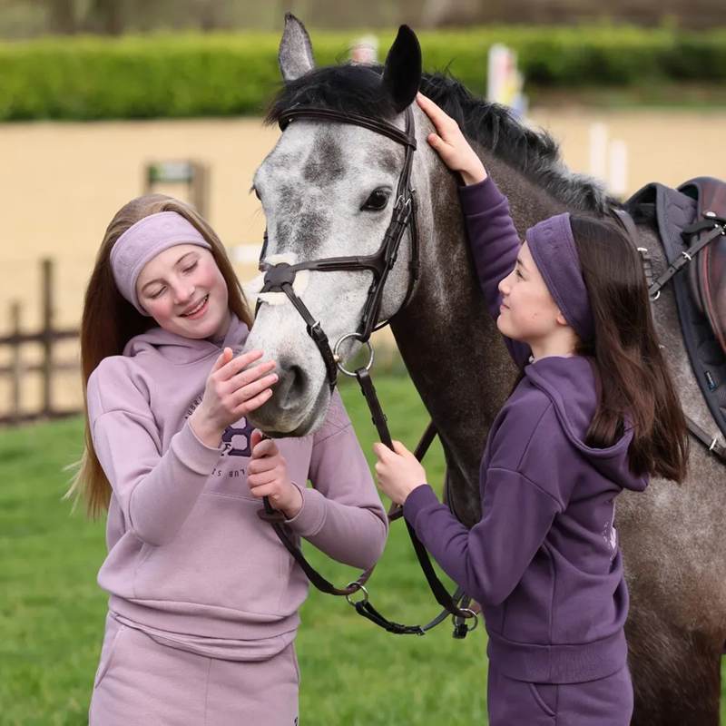 Aubrion Serene Hoodie - Young Rider - Mauve-2