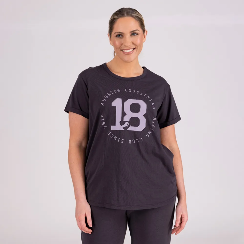 Aubrion Repose T-Shirt - Charcoal-1