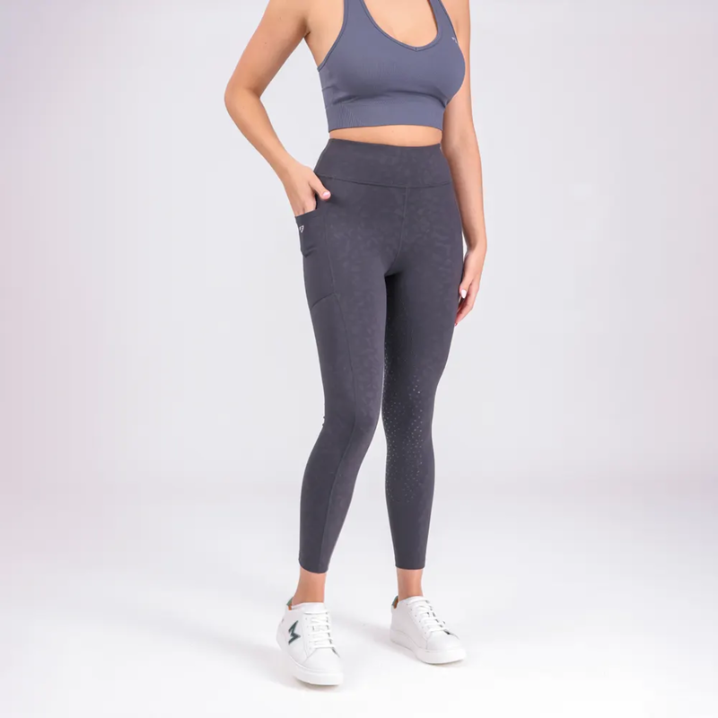 Aubrion Non-Stop Riding Tights - Charcoal-1