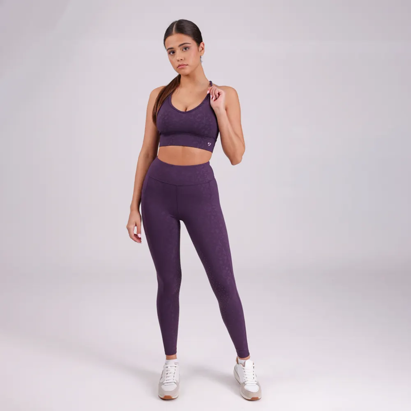 Aubrion Non-Stop Riding Tights - Purple-2