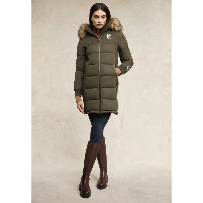 Holland Cooper Team Padded Coat - Khaki-1