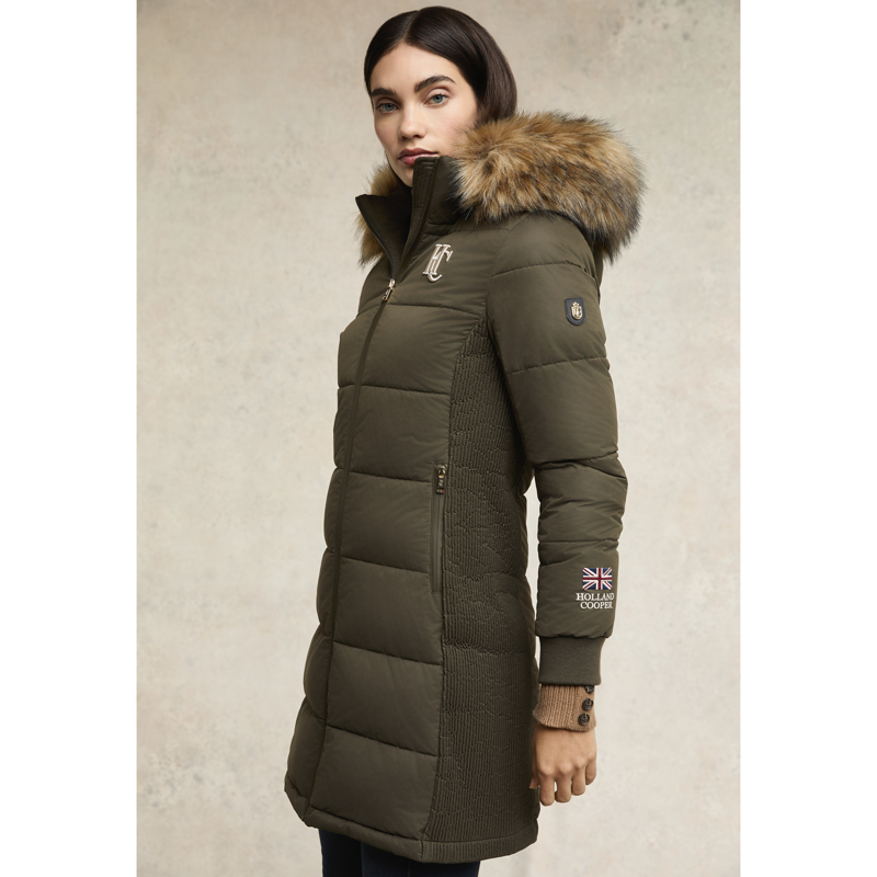 Holland Cooper Team Padded Coat - Khaki-2