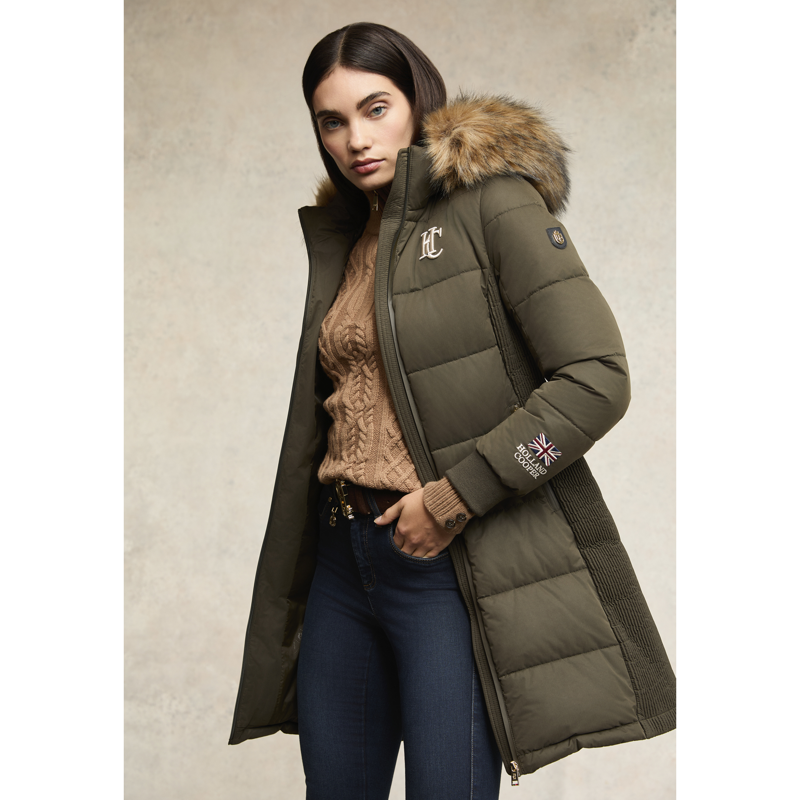 Holland Cooper Team Padded Coat - Khaki-3